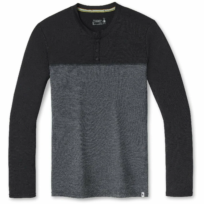 Smartwool Mens Long Sleeve Colorblock Henley