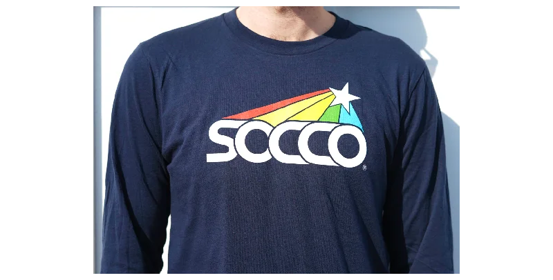 SOCCO Star Long Sleeve Tee - Navy