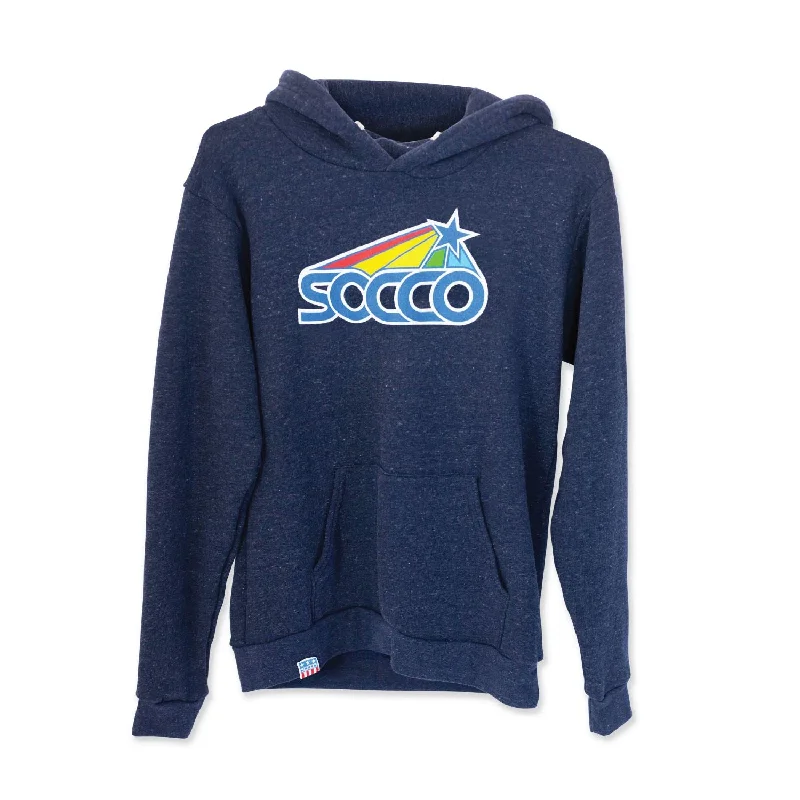 SOCCO Star Logo Crewneck Sweatshirt | Navy