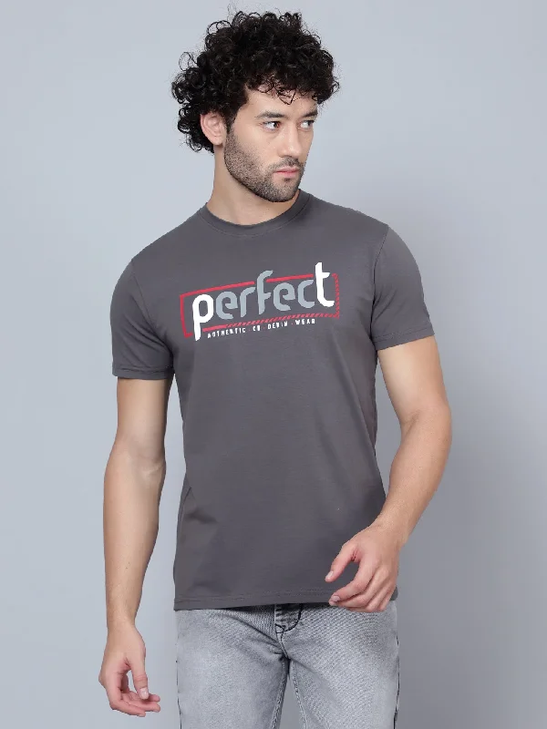 Men Grey T-Shirt