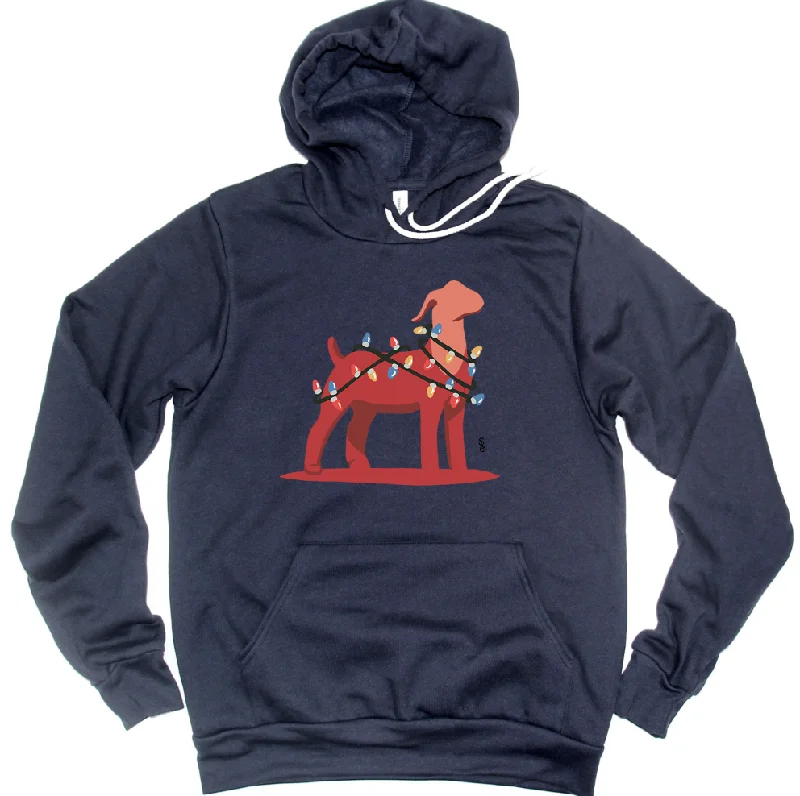 Christmas Lights Goat Hoodie (S-3XL) Unisex - Multiple Colors!