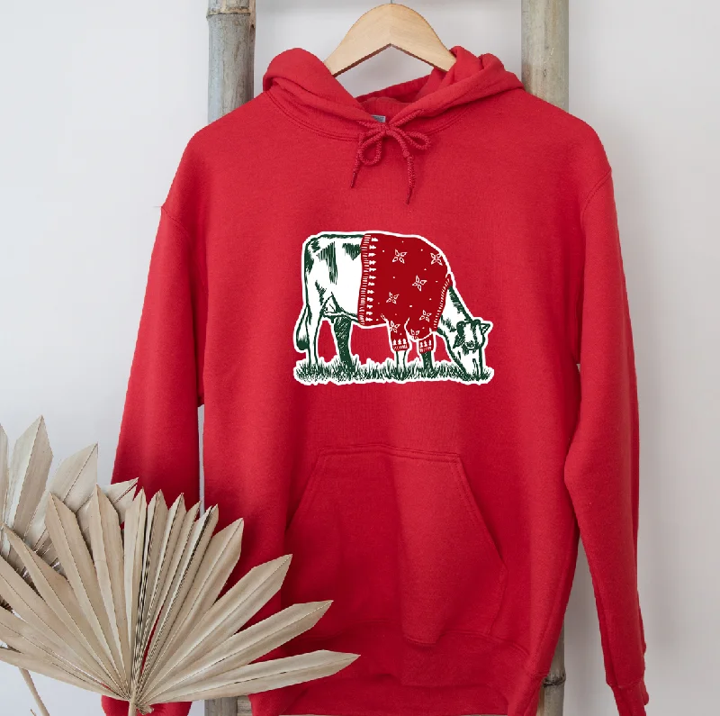 Christmas Sweater Dairy Cow Hoodie (S-3XL) Unisex - Multiple Colors!