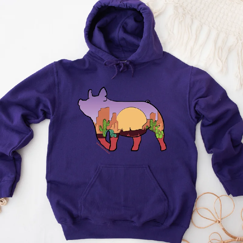 Desert Pig Hoodie (S-3XL) Unisex - Multiple Colors!