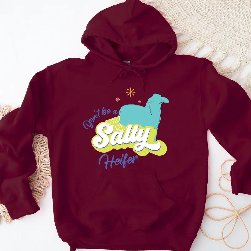 Don't Be A Salty Brahman Heifer Hoodie (S-3XL) Unisex - Multiple Colors!