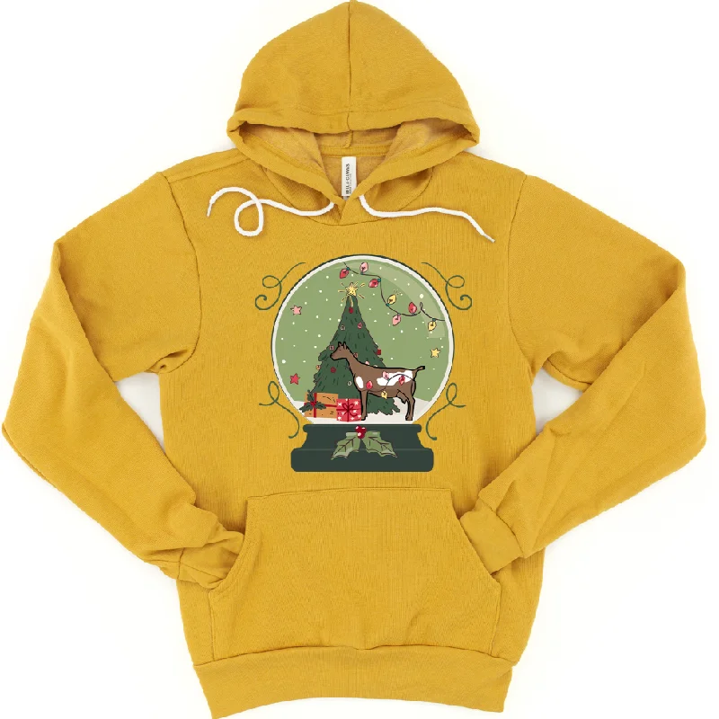 Green Snow Globe Dairy Goat Hoodie (S-3XL) Unisex - Multiple Colors!