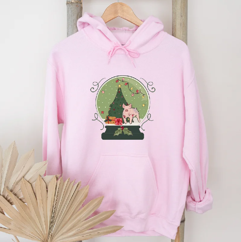 Green Snow Globe Pig Hoodie (S-3XL) Unisex - Multiple Colors!