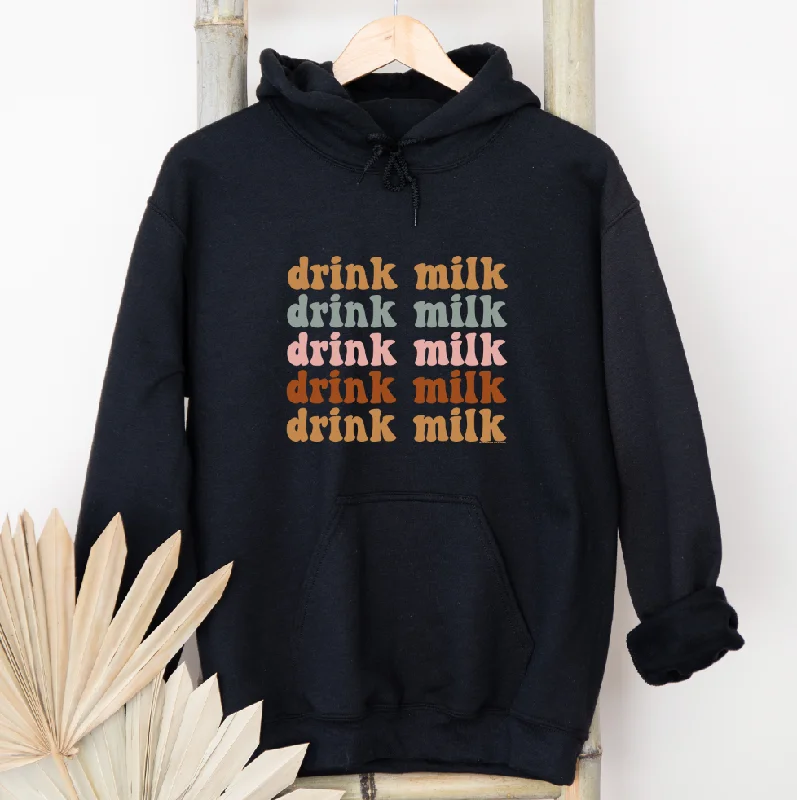 Groovy DRINK MILK Hoodie (S-3XL) Unisex - Multiple Colors!