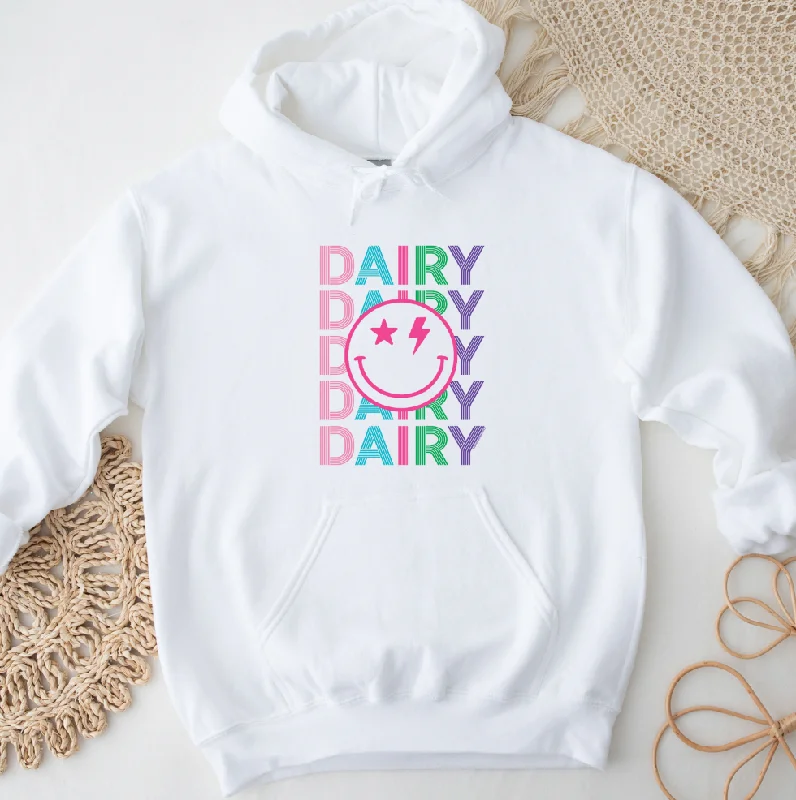 Line Smile Dairy Hoodie (S-3XL) Unisex - Multiple Colors!