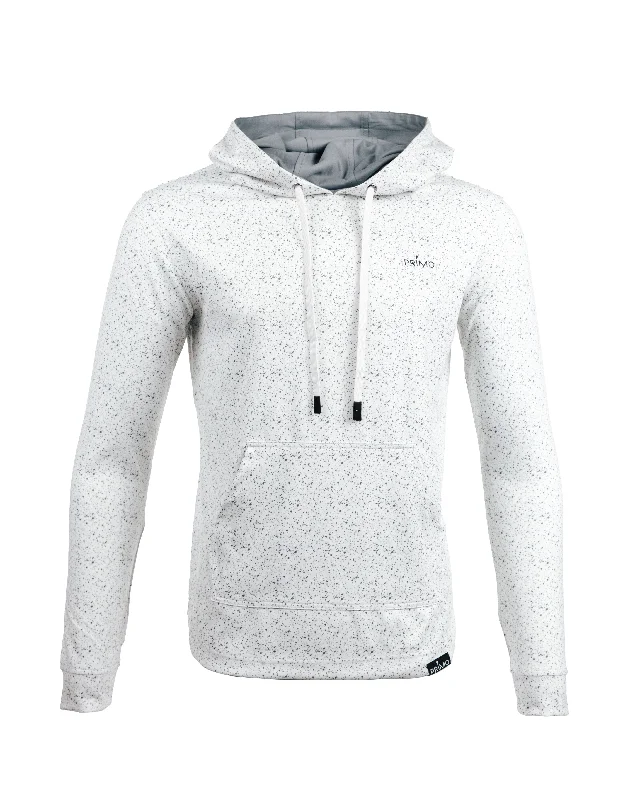 Speckled White Hoodie