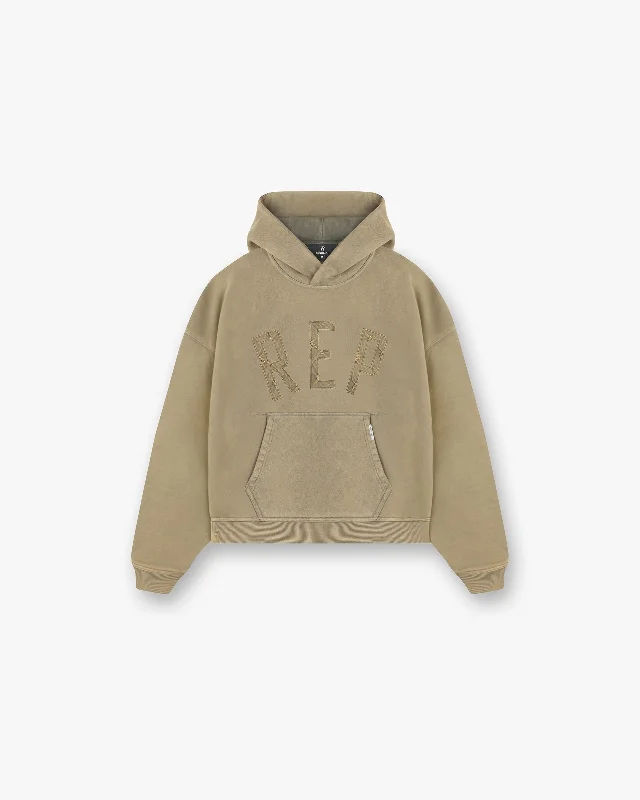 Rep Applique Hoodie - Fawn