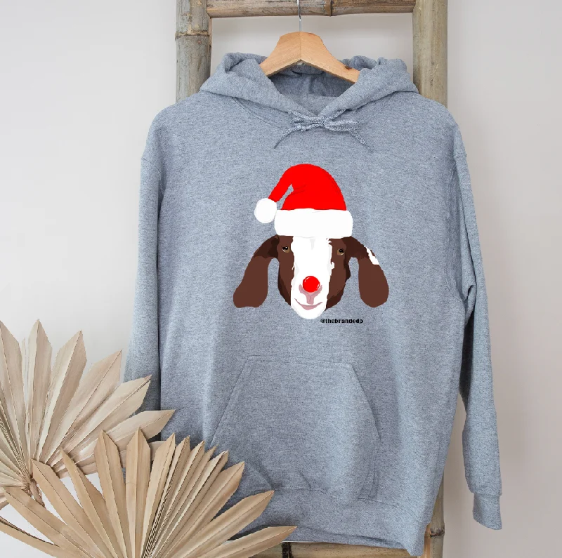 Santa Hat Goat Hoodie (S-3XL) Unisex - Multiple Colors!