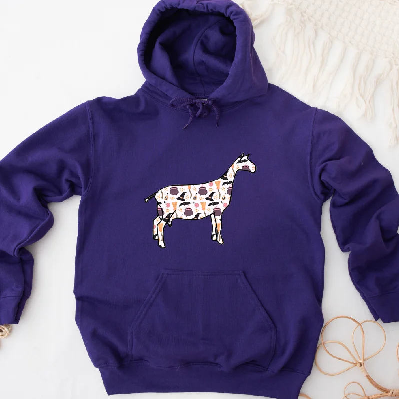 Trick Or Treat Dairy Goat Hoodie (S-3XL) Unisex - Multiple Colors!