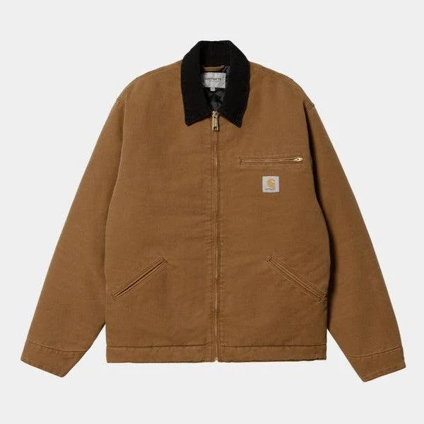 Carhartt WIP OG Detroit Jacket Deep Hamilton Brown Aged Canvas