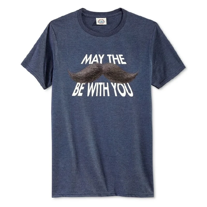 Call Your Mother Mens May The Stache Be With You Graphic T-Shirt