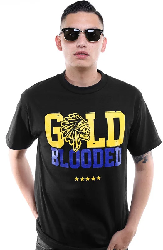 SAVS x Adapt :: Gold Blooded Chiefs (Men's Black/Royal Tee)