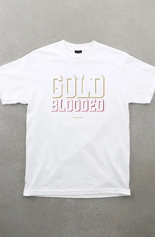 Gold Blooded Eclipse (Men's White/Red Tee)