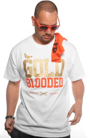 Gold Blooded World Champs (Men's White/Orange Tee)