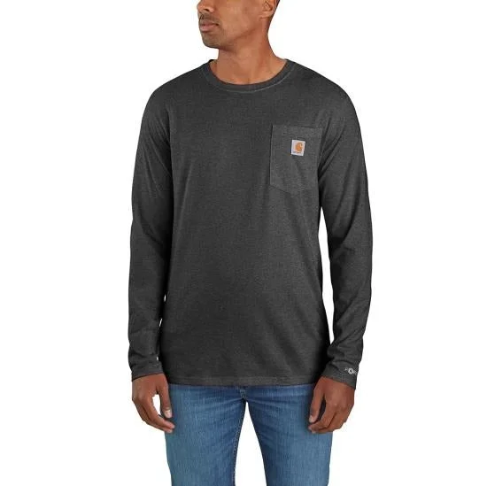 Men's Force Relaxed Fit Midweight Long-Sleeve Pocket T-Shirt - (Big)