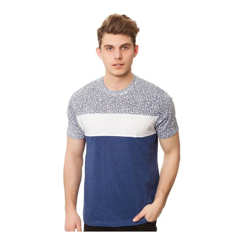 Staple Mens The Scribble Piece Graphic T-Shirt, Blue, Small