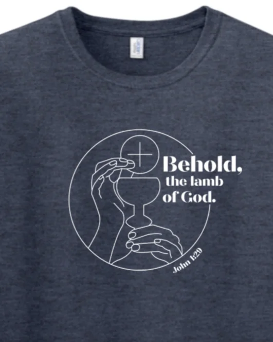 Behold, the Lamb of God - John 1:29 Adult T-shirt