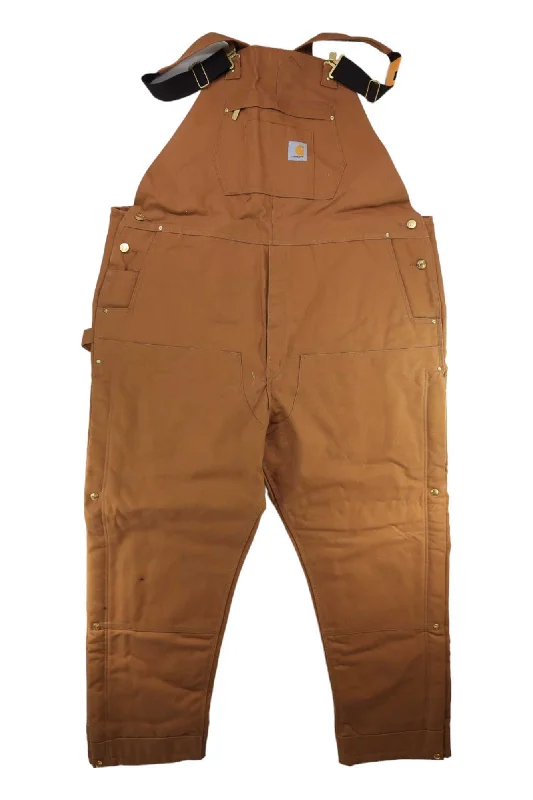 Carhartt Mens Loose Fit Firm Duck Insulated Overall Bib