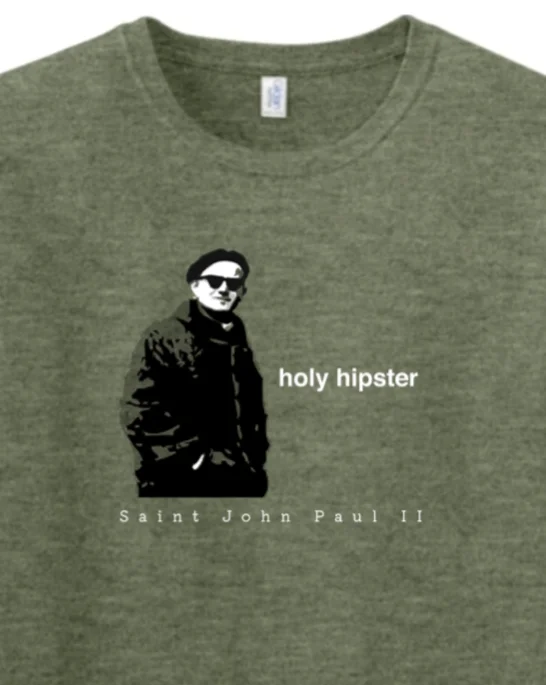 Holy Hipster - St. John Paul II Adult T-shirt