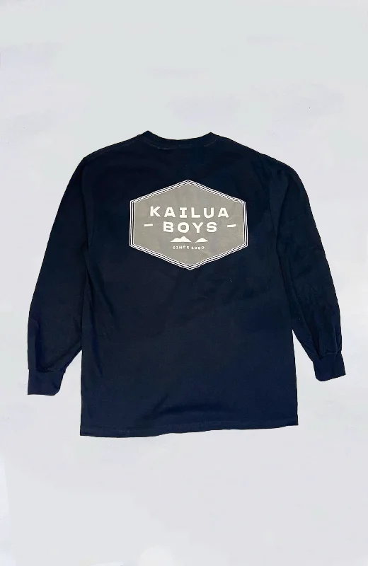 Kailua Boys - KB Badge Heavyweight L/S Tee