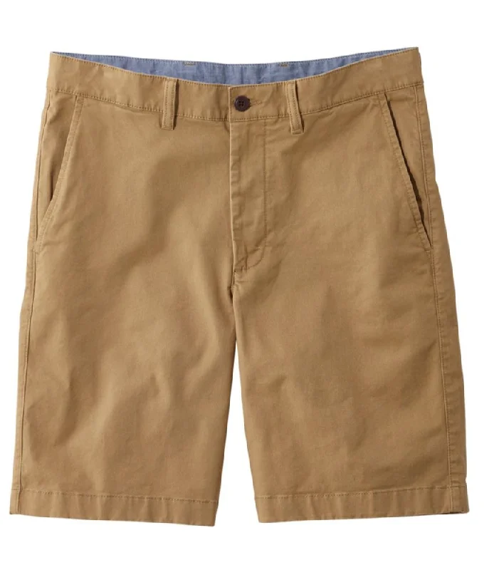 Men's Lakewashed Stretch Khaki Shorts, 9"