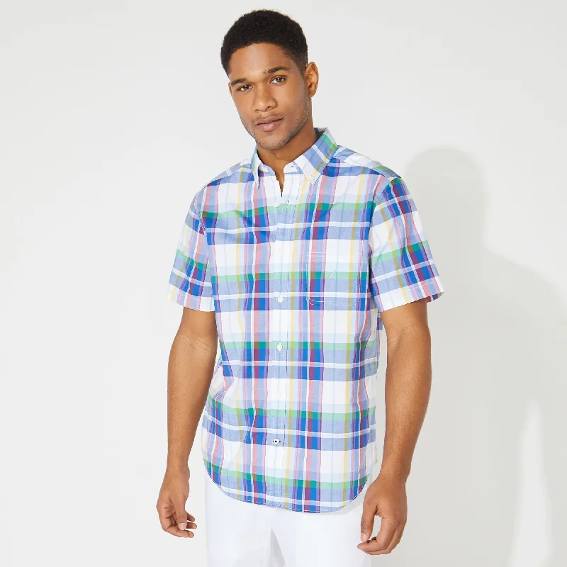 Nautica Mens Big & Tall Classic Fit Plaid Shirt