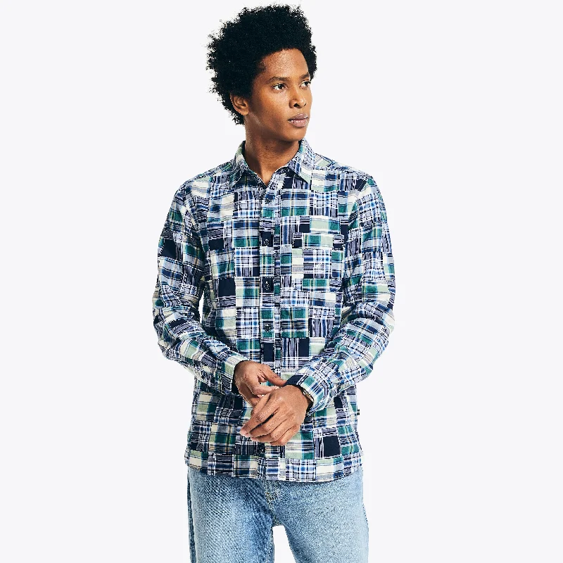 Nautica Patchwork Plaid Shirt