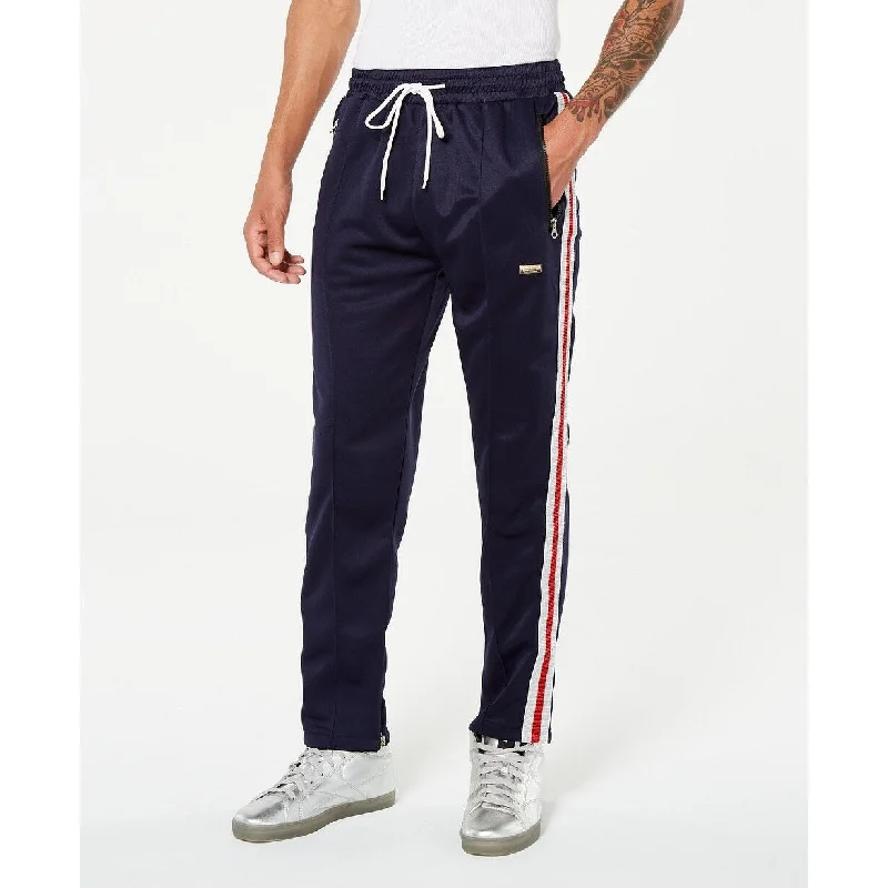 Reason Mens Ludlow Track Pants Navy Size Medium