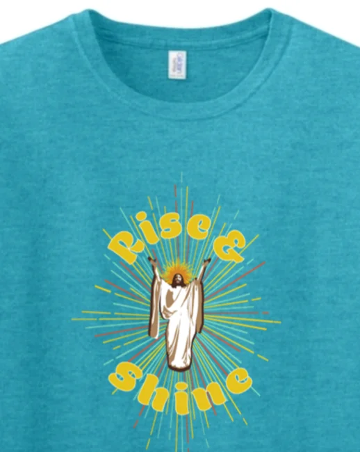 Rise & Shine - Resurrection Jesus Adult T-Shirt