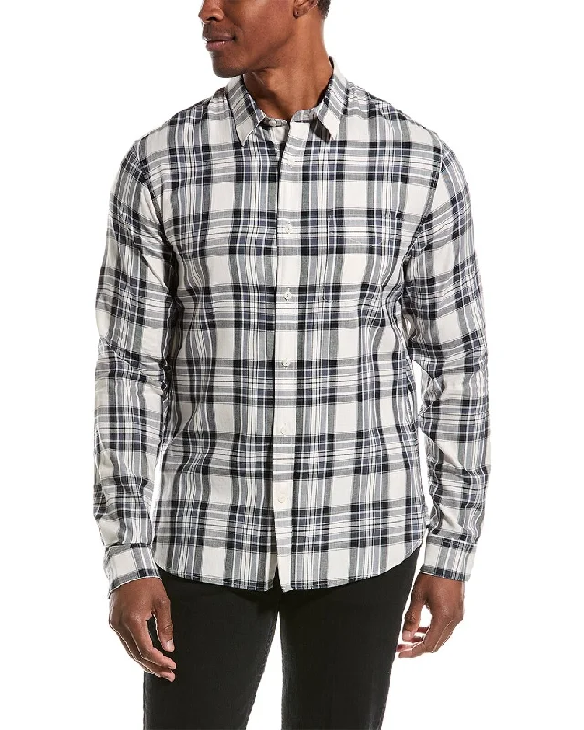 Vince Ocean Plaid Shirt