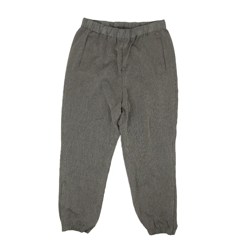 Grey Polyester Tailoring Jogger Pants