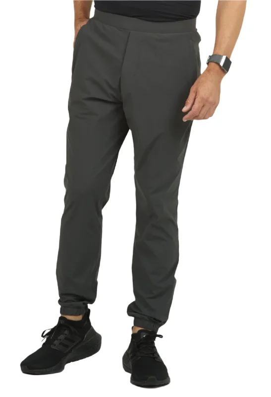 IBKUL Men's Solid Joggers - Charcoal