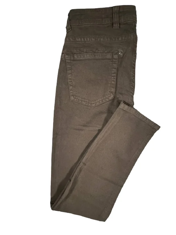 Men's Denim Trouser In Chocolate