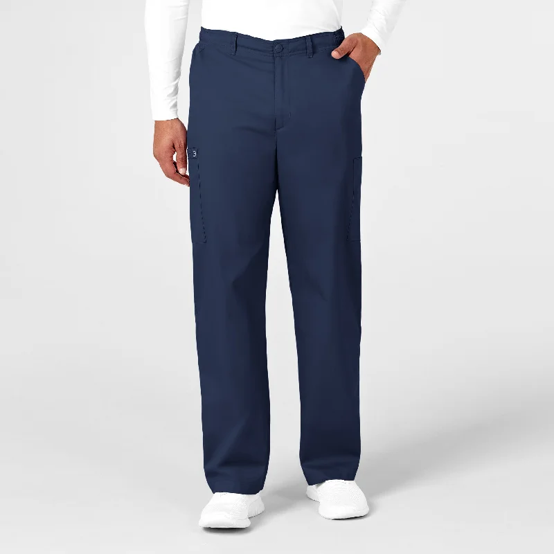 WonderWORK Men's Cargo Scrub Pant - Navy